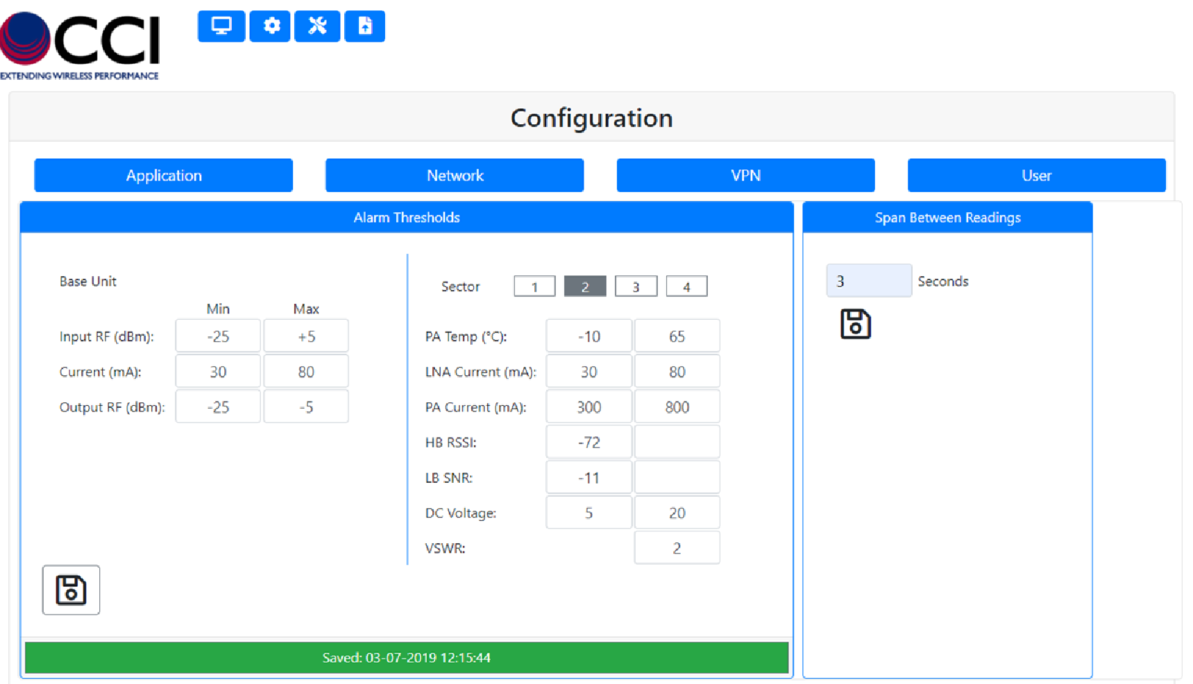 SERFDUxS 3 sector site config