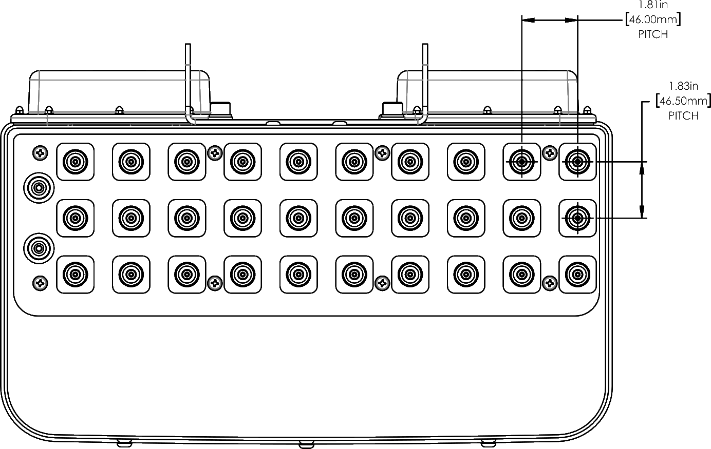 PI 30PA65RKO9A Connector Spacing