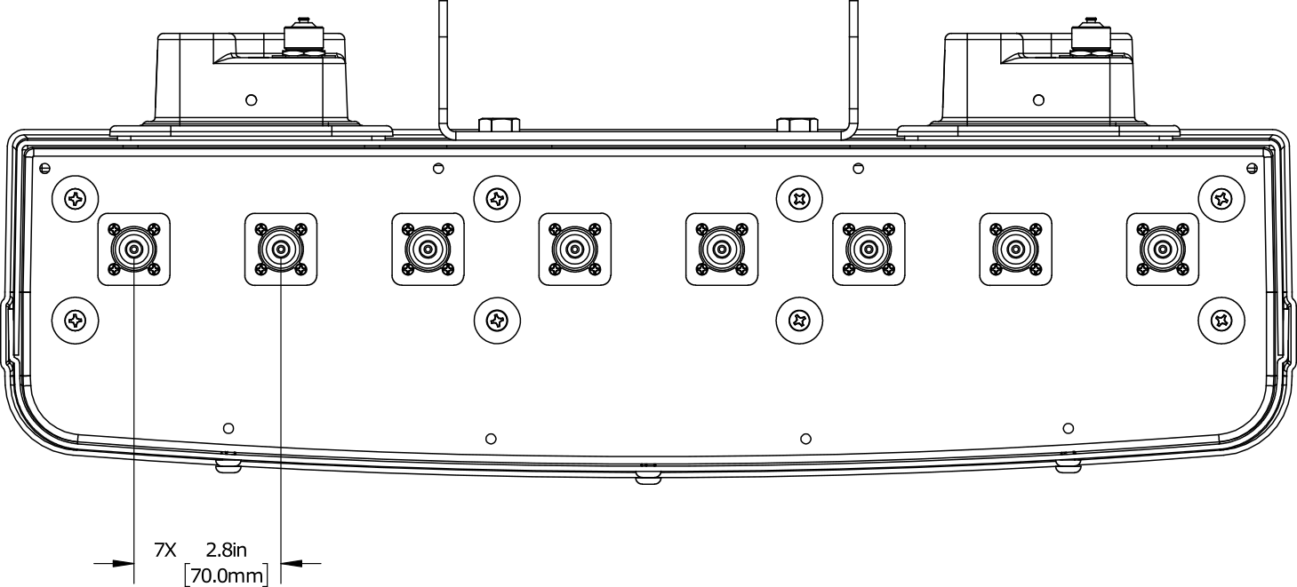 PI BSA33RU3AA Connector Spacing