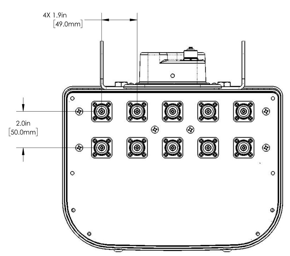 PI DPA65RBU6A connector spacing