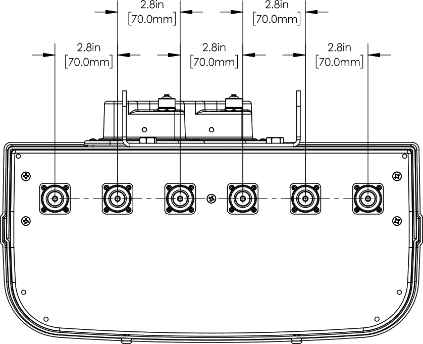 PI HPA33RCS4A connector spacing