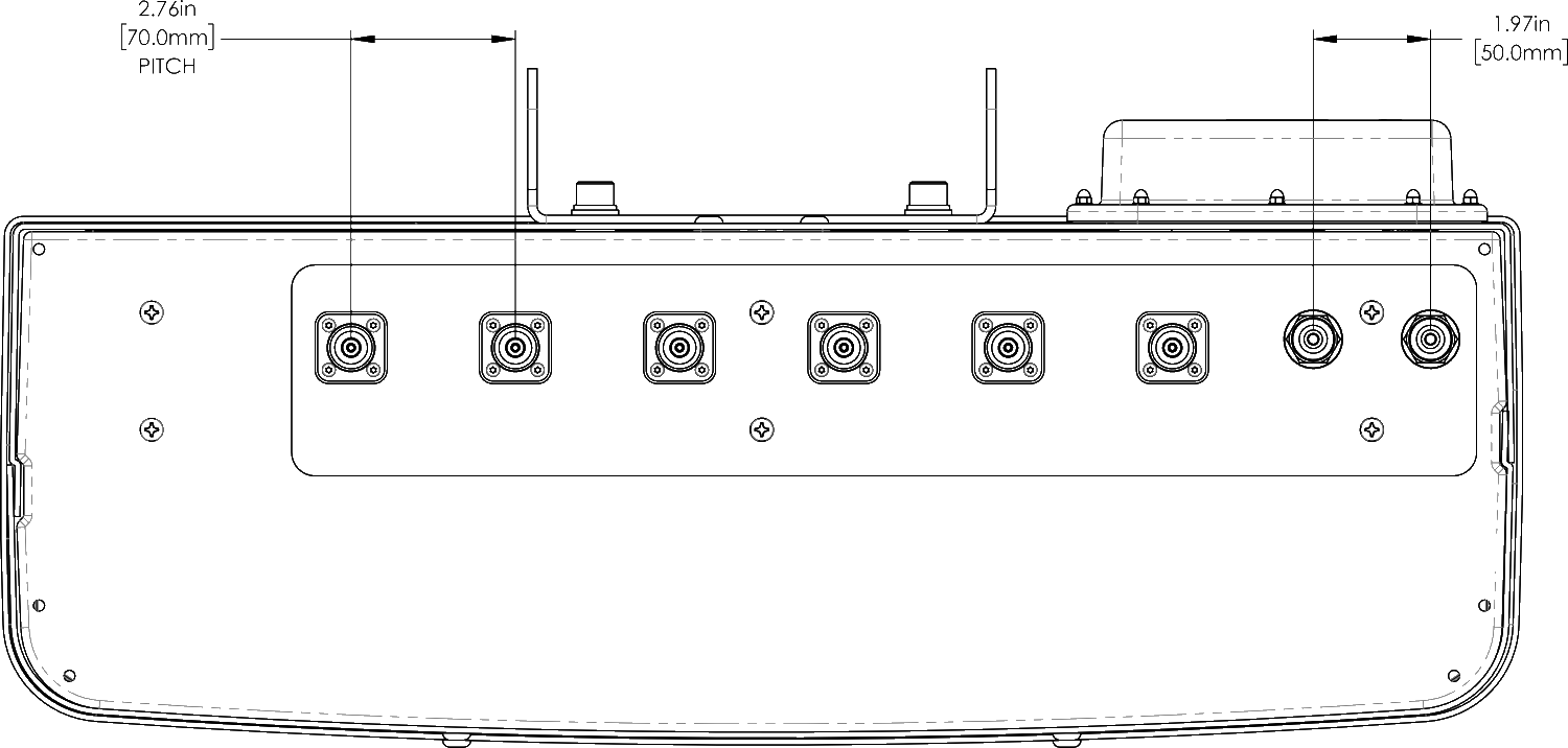 PI HPA33RTE6CA Connector Spacing