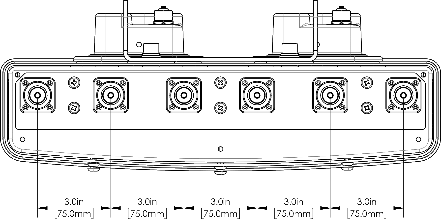 PI HPA65RE5A connector spacing