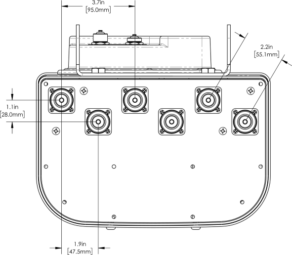 PI HPA65RKE8A Connector spacing