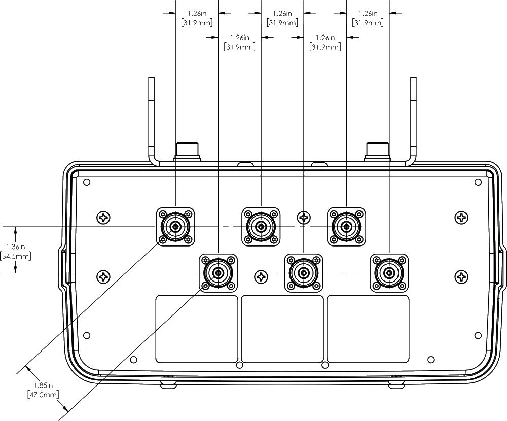 PI MBA3FE3A CONNECTOR SPACING