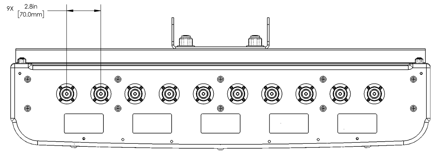 PI MBA5FU3AA Connector Sapcing