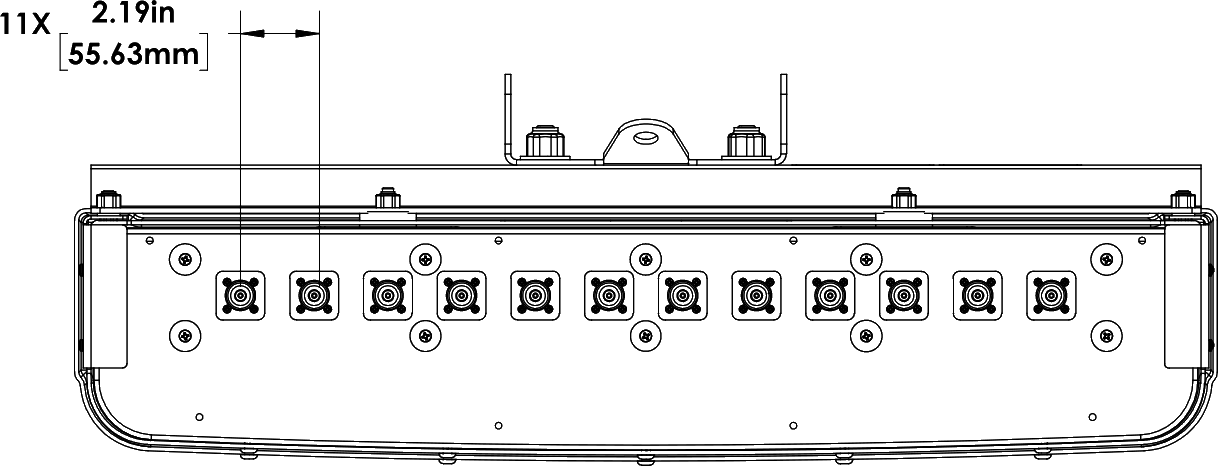 PI MBA6FV2A Connector spacing