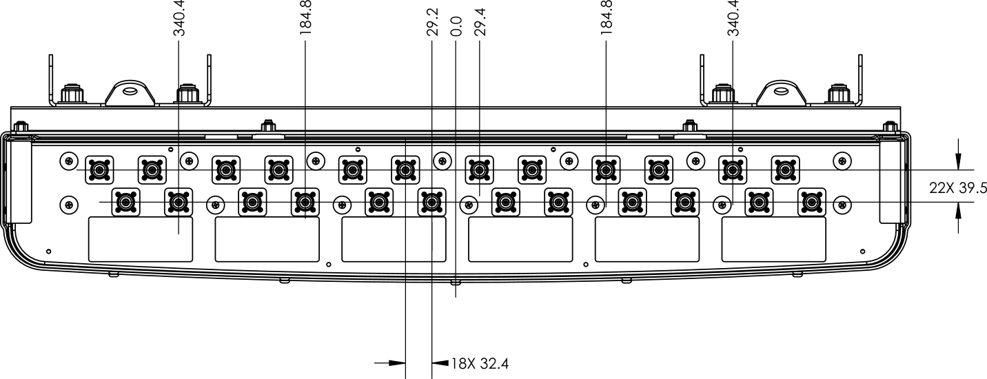 PI MBM6FE3B Connector spacing