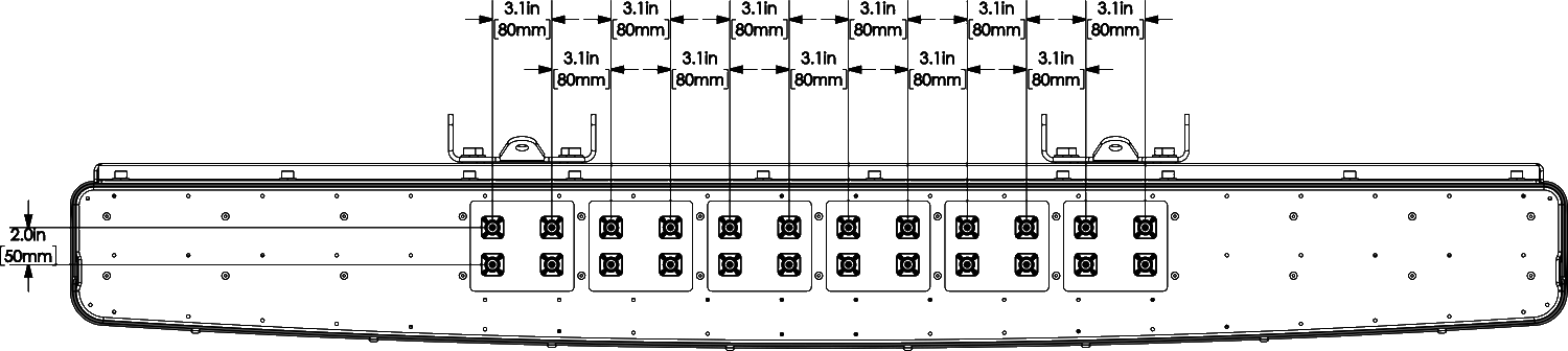 PI MBMD6FE5A Connector Spacing