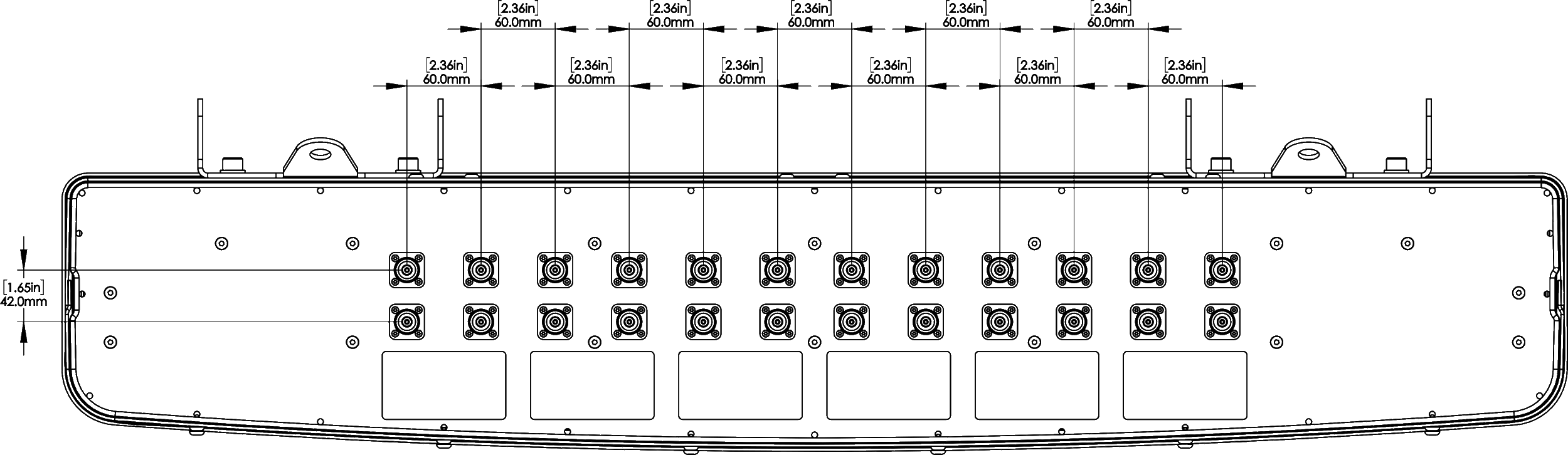 PI MBMD6FU7A CONNECTOR SPACING