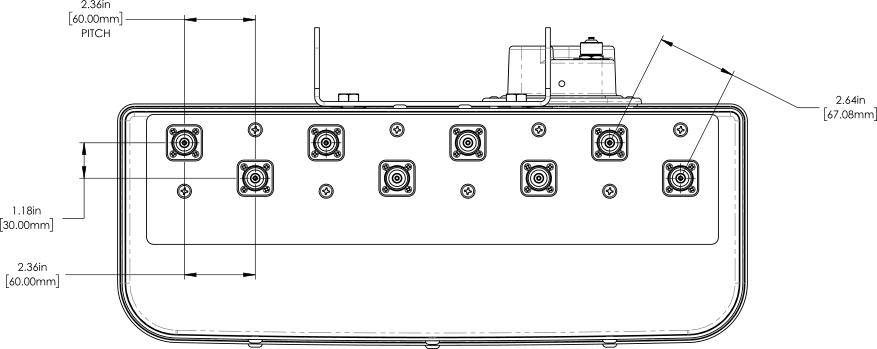 PI OPA65RBU4DA CONNECTOR SPACING EXT