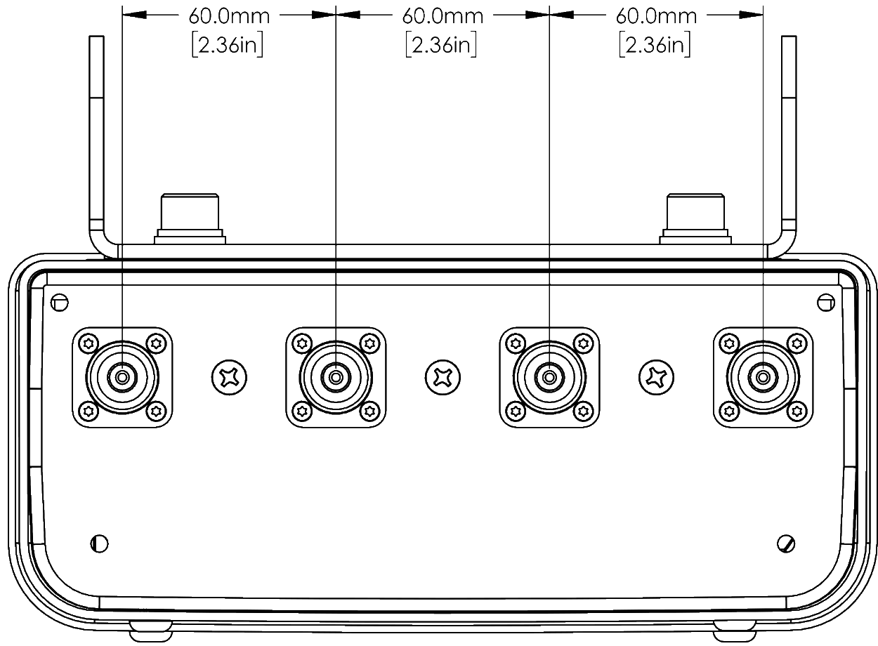 PI QPA33FH2A Connector Spacing