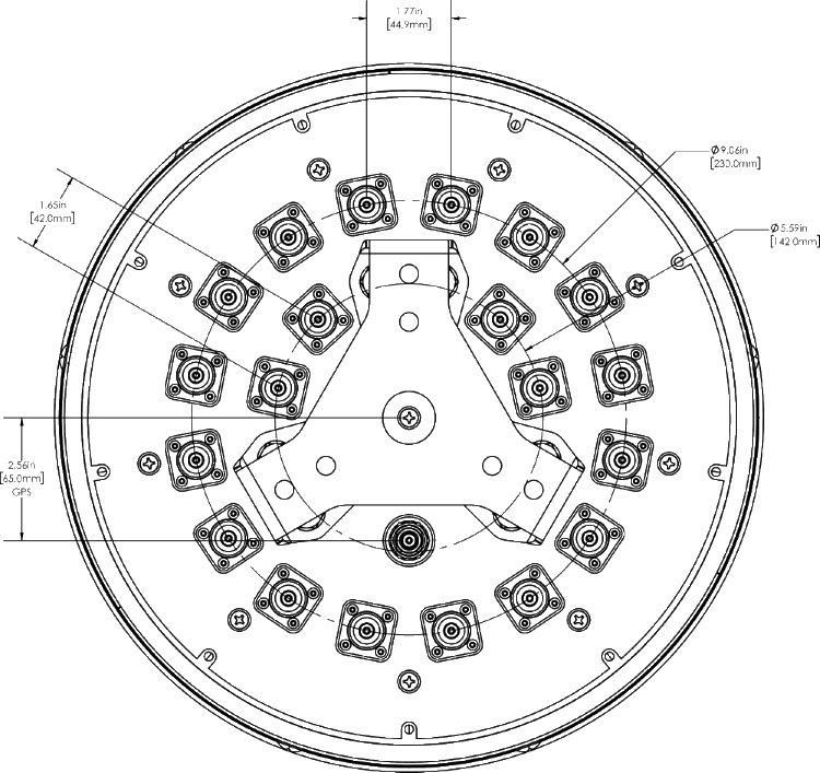 PI SCA360FEHJ4G Conn spacing